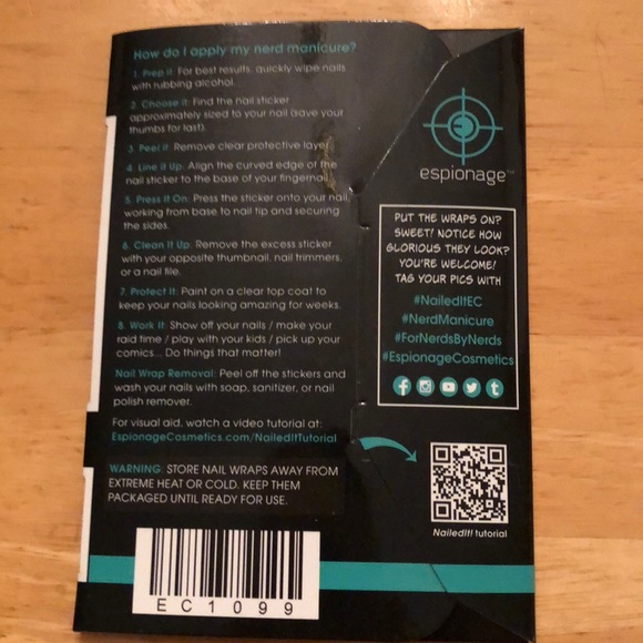 Espionage Cosmetics Nail Wrap Valknjöggr - Picture 2 of 3